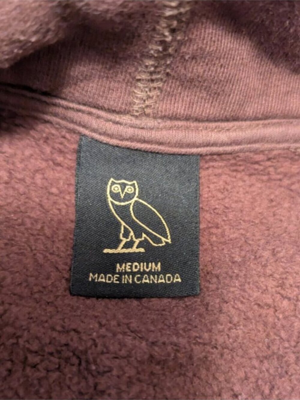 OVO Havana Brown Hoodie Owl Logo (MEDIUM) - Picture 4 of 5